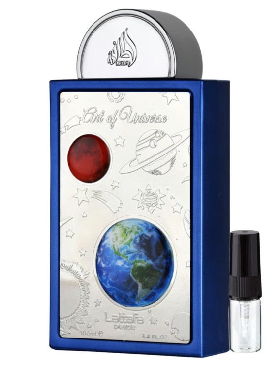 Lattafa Art Of Universe to cytrusowo-aromatyczne perfumy unisex, pełne świeżości mandarynki, imbiru i mięty, z eleganckim drzewno-piżmowym wykończeniem. Uniwersalny zapach na co dzień, wiosnę i lato.