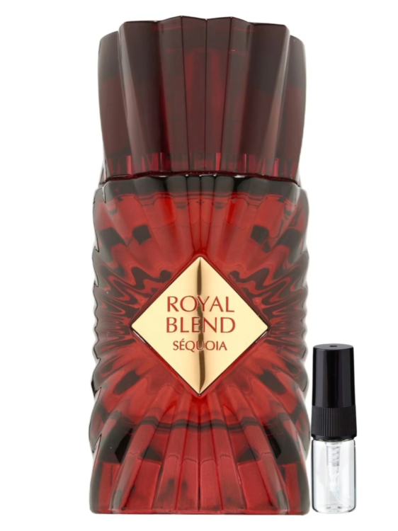 Royal Blend Sequoia French Avenue (2025) – kwiatowo-owocowo-gourmand perfumy unisex z maliną, koniakiem, różą i praliną. Luksusowe, otulające i trwałe, doskonałe na wieczór i chłodniejsze dni.